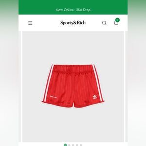 Sporty & Rich x Adidas Track Shorts - Sold Out Collection